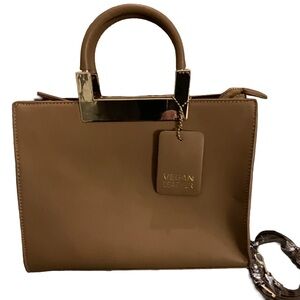 SPOTLESS & LIKE NEW! MIZTIQUE VEGAN LEATHER Satchel/Crossbody Bag